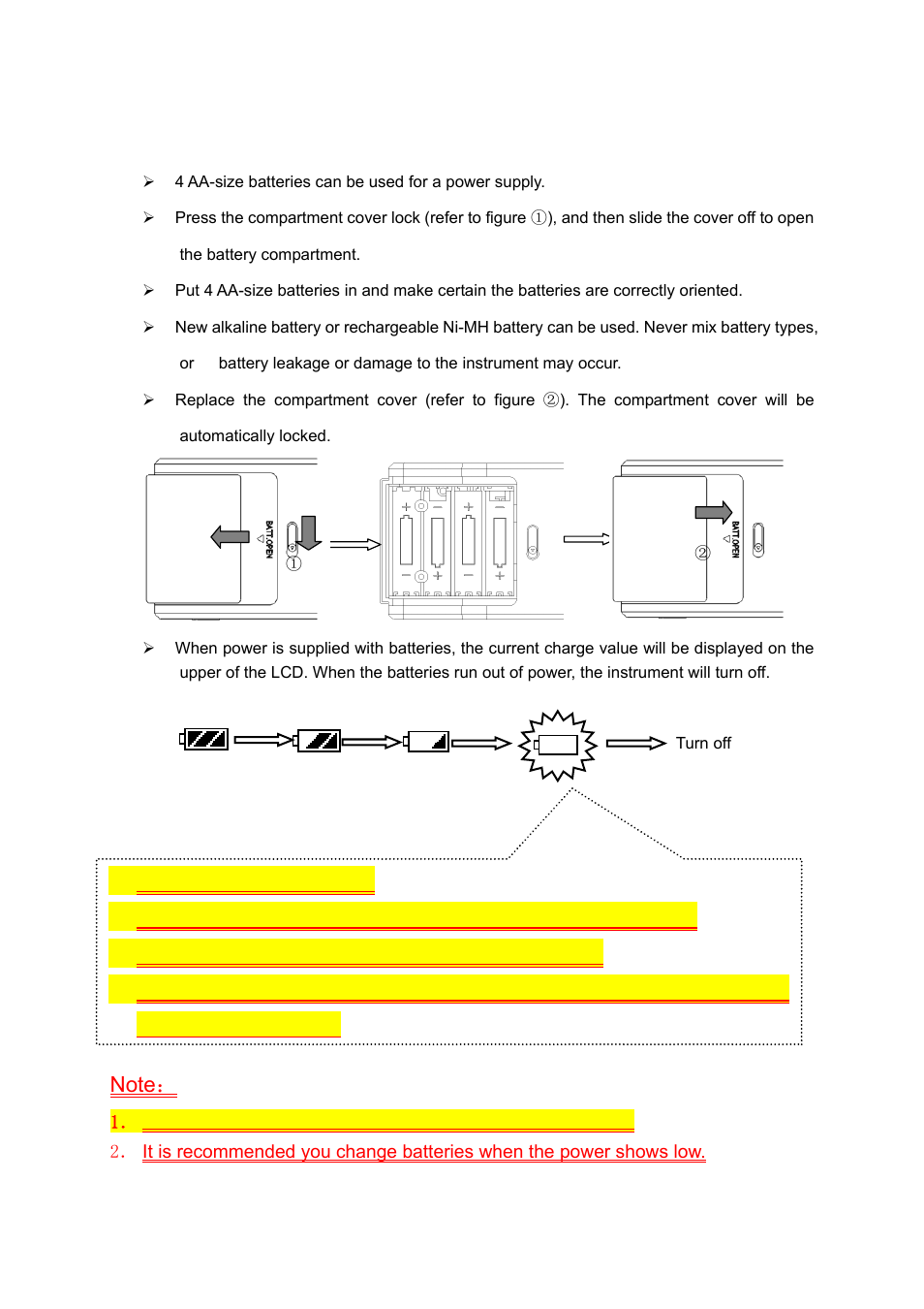 2 supplying power with batteries | KANOMAX 6710 TABmaster Capture Hood User Manual User Manual | Page 13 / 33
