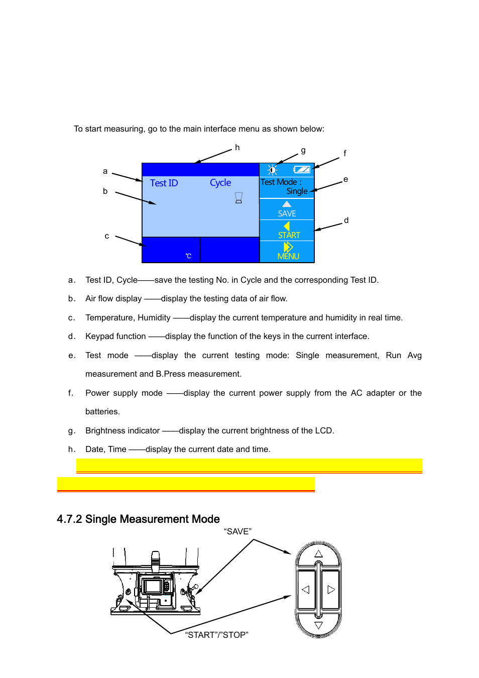 M³/h, 2 single measurement mode | KANOMAX 6710 TABmaster Capture Hood User Manual User Manual | Page 17 / 33