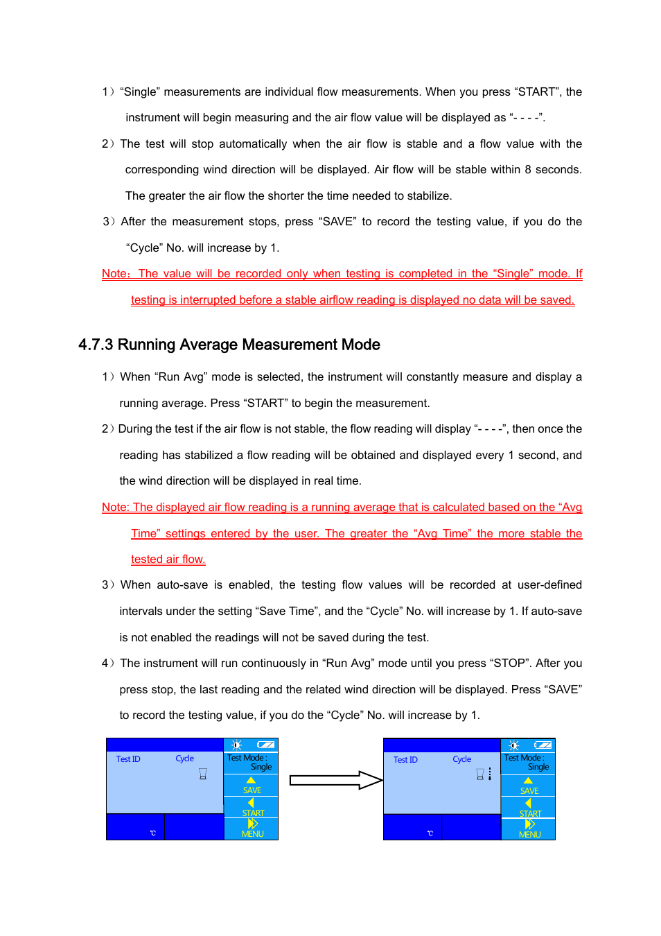 3 running average measurement mode | KANOMAX 6710 TABmaster Capture Hood User Manual User Manual | Page 18 / 33