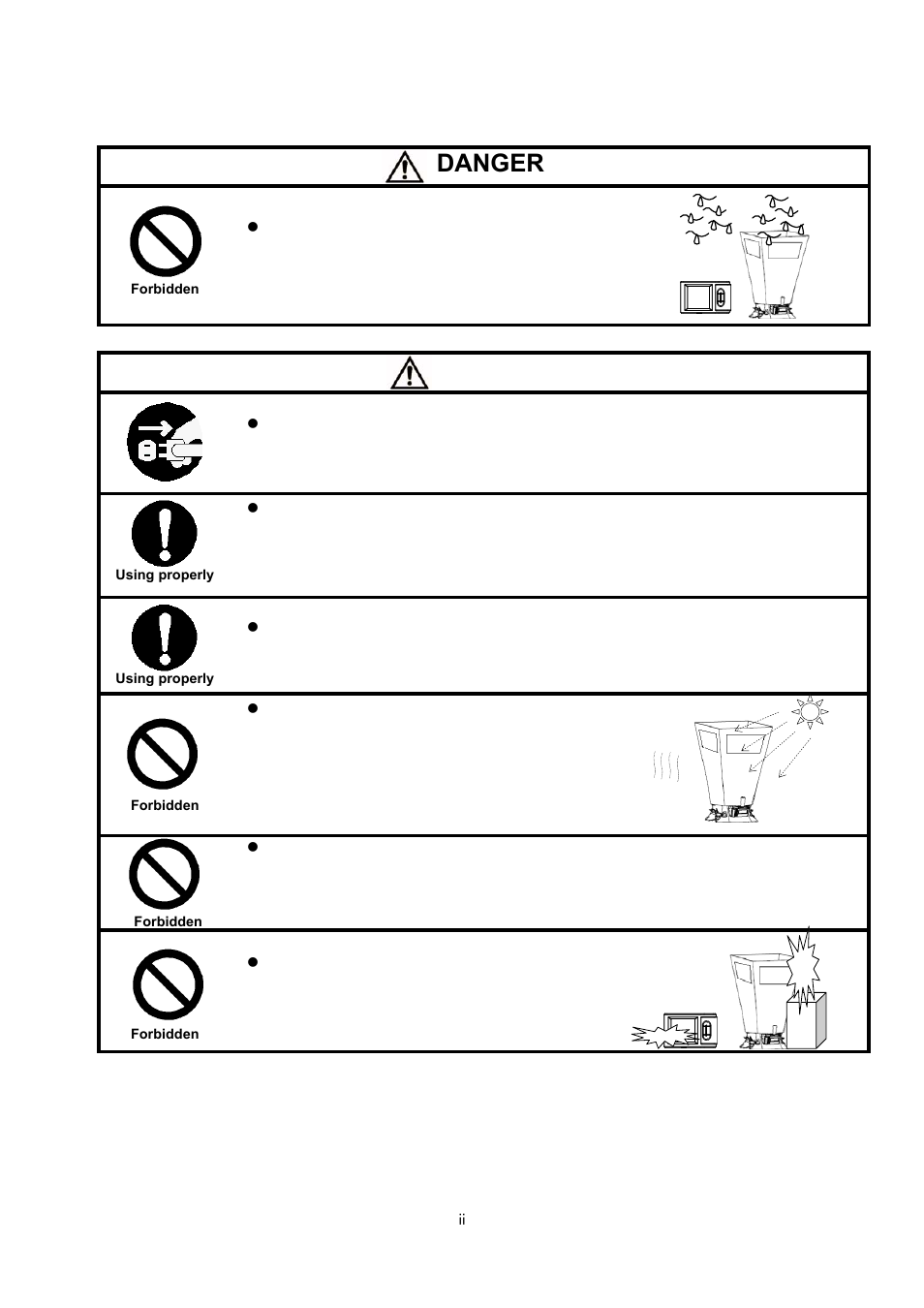 Danger, Caution | KANOMAX 6710 TABmaster Capture Hood User Manual User Manual | Page 5 / 33