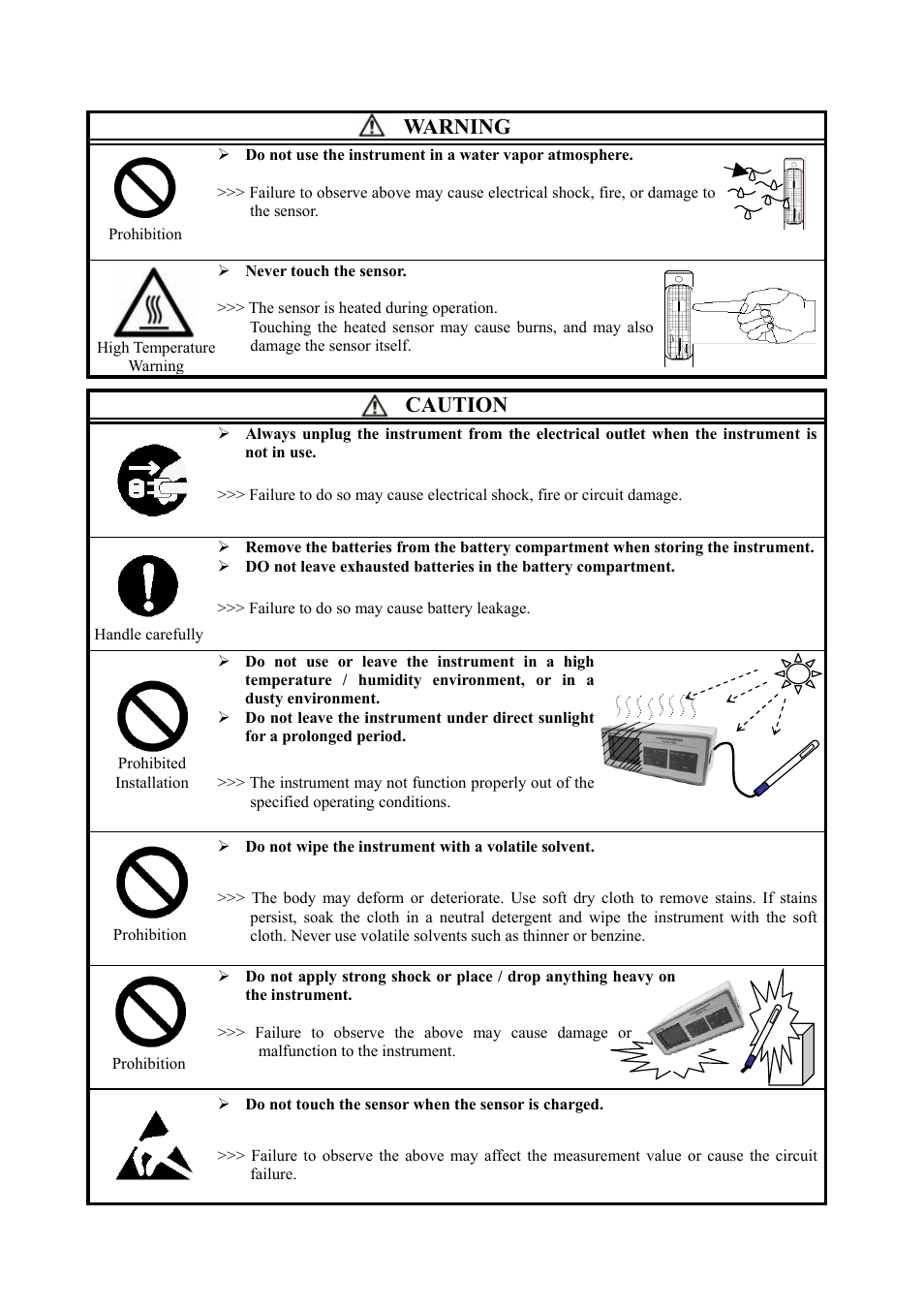 Warning, Caution | KANOMAX 6162 Anemomaster User Manual | Page 3 / 52