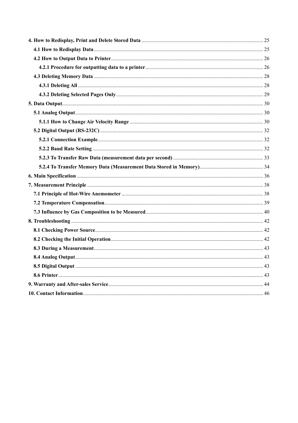 KANOMAX 6162 Anemomaster User Manual | Page 6 / 52