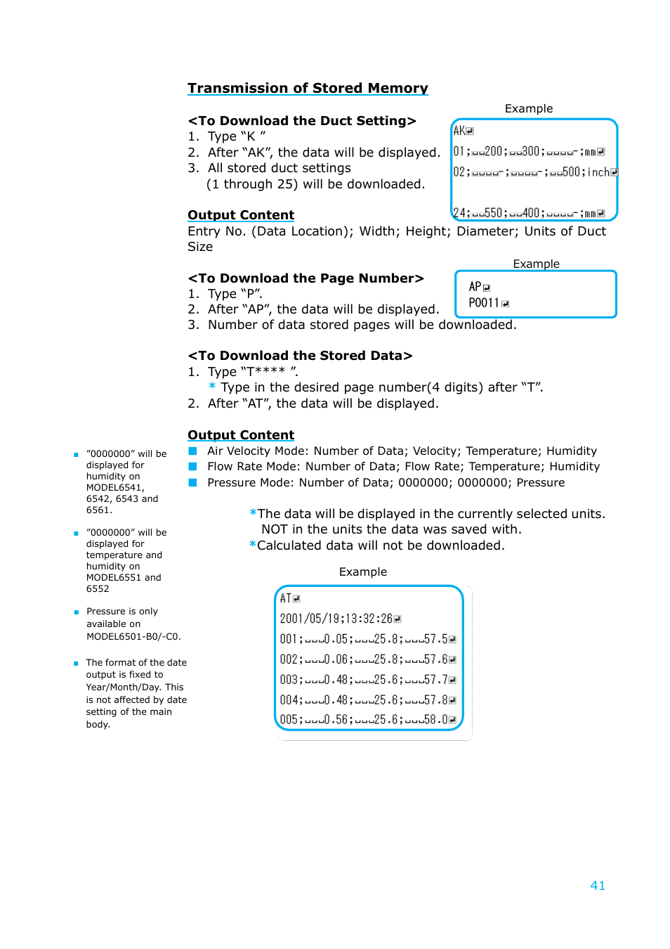 KANOMAX 6501 series Climomaster User Manual | Page 42 / 64