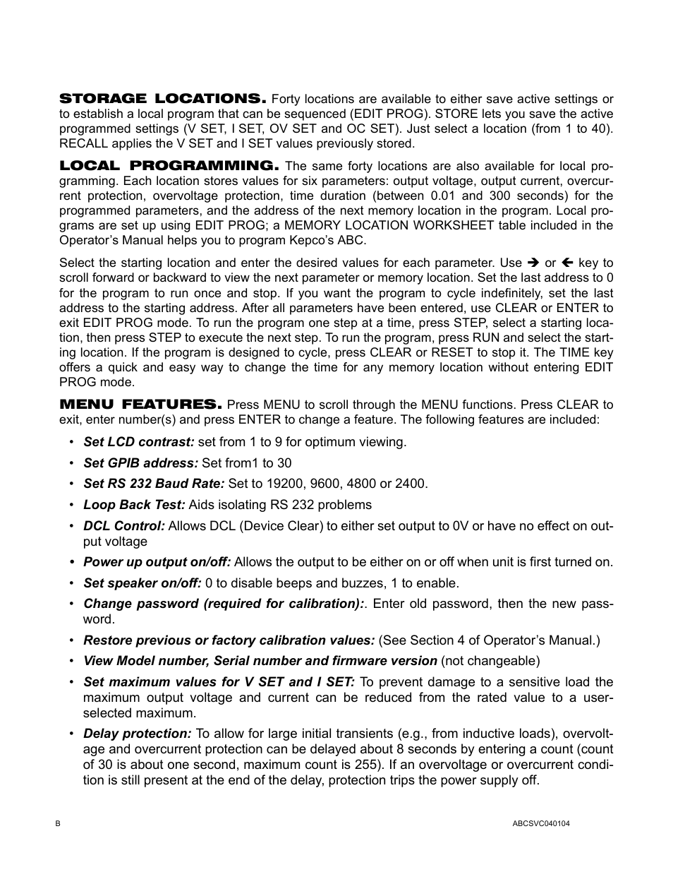KEPCO ABC-DM SERIES User Manual | Page 4 / 96