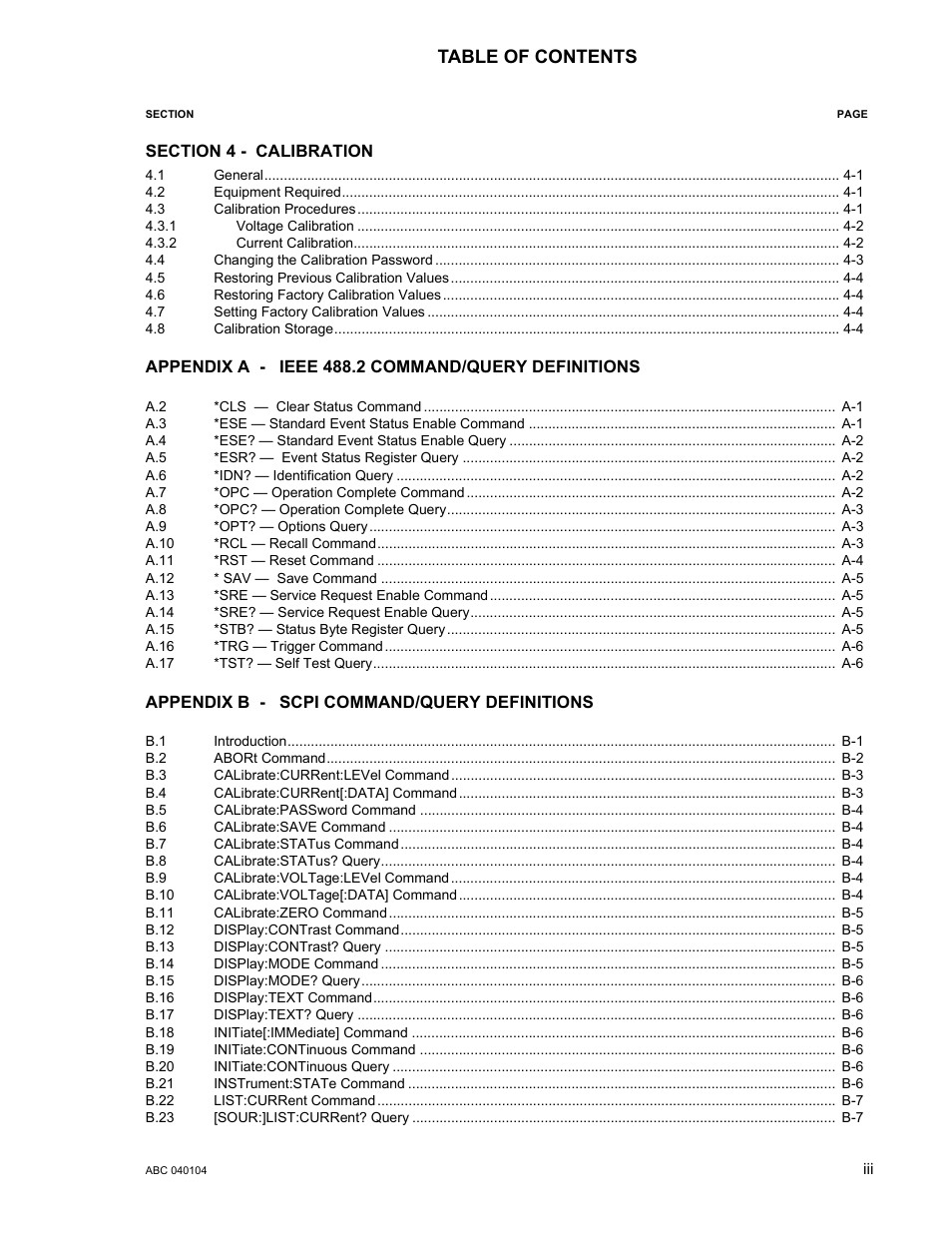 KEPCO ABC-DM SERIES User Manual | Page 9 / 96