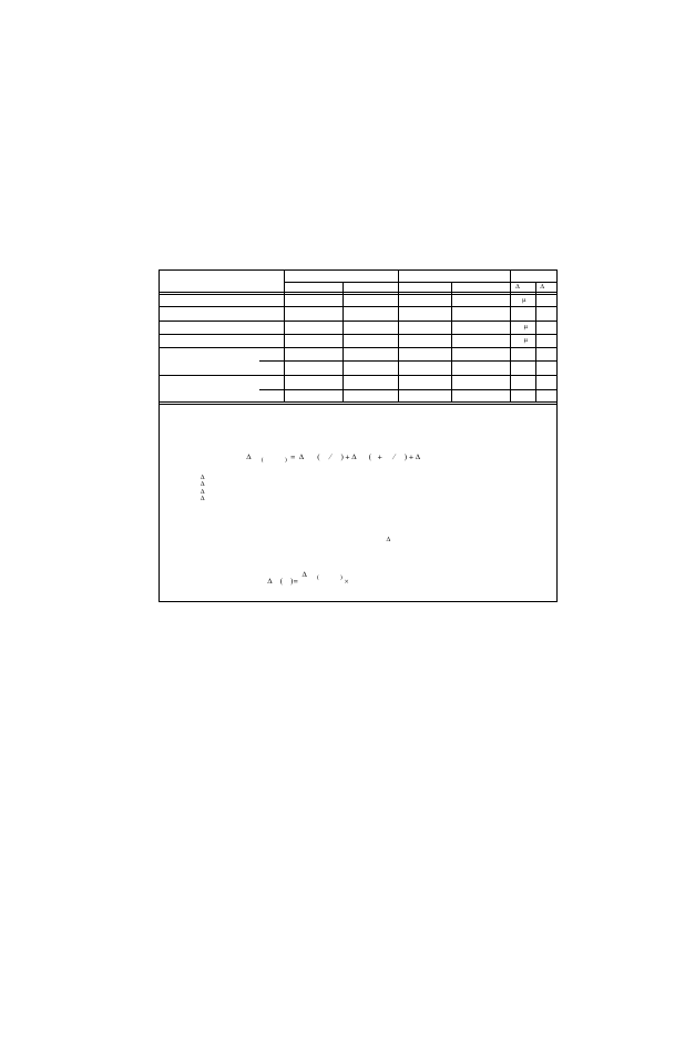 Table 1-5. ate static specifications, 6 features, 1 overvoltage/overcurrent protection | 1 programmable overvoltage/overcurrent delay, Features -5, Overvoltage/overcurrent protection -5, Programmable overvoltage/overcurrent delay -5, Ate static specifications -5, Able 1-5 | KEPCO ATE-DMG SERIES User Manual | Page 19 / 94