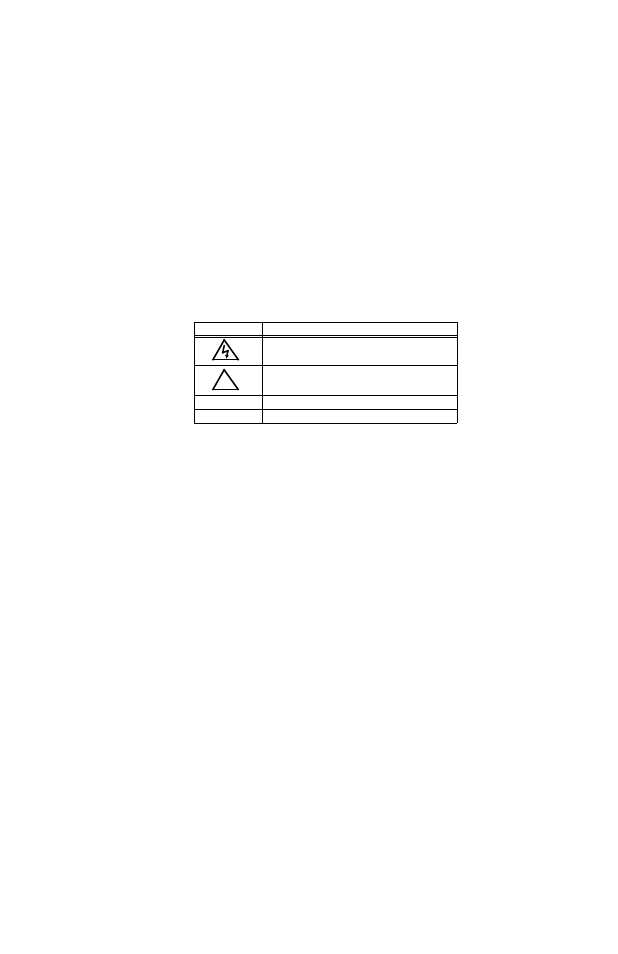 9 safety, Table 1-7. safety symbols, Safety -7 | Safety symbols -7 | KEPCO ATE-DMG SERIES User Manual | Page 21 / 94