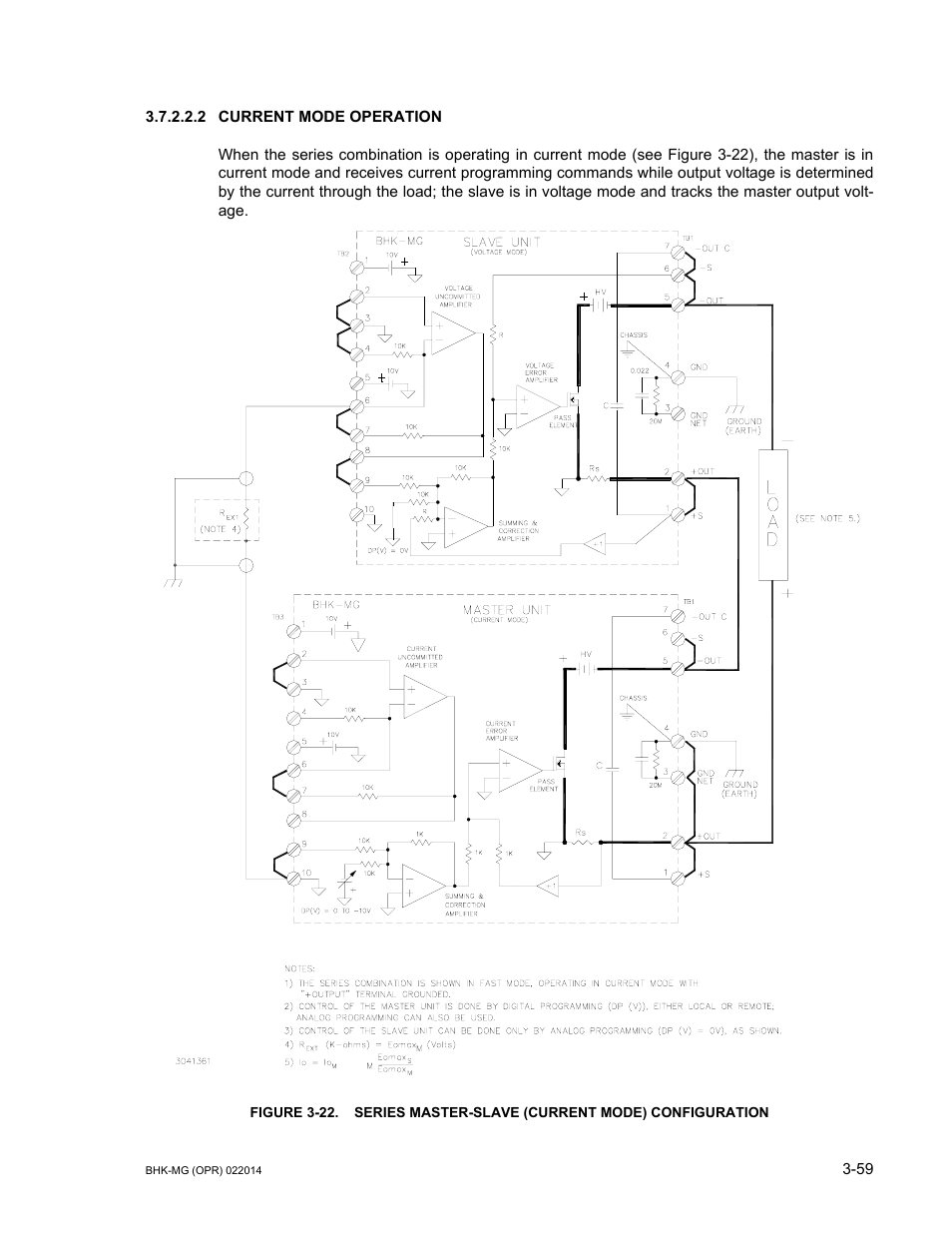 2 current mode operation, Current mode operation -59 | KEPCO BHK-MG 200W (Full Rack) Series User Manual | Page 103 / 152