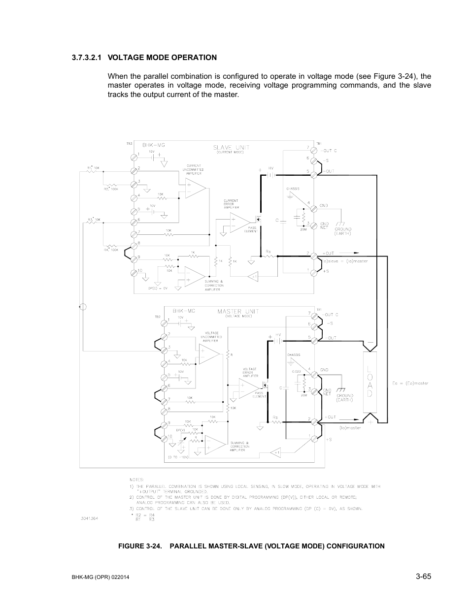 1 voltage mode operation, Voltage mode operation -65 | KEPCO BHK-MG 200W (Full Rack) Series User Manual | Page 109 / 152