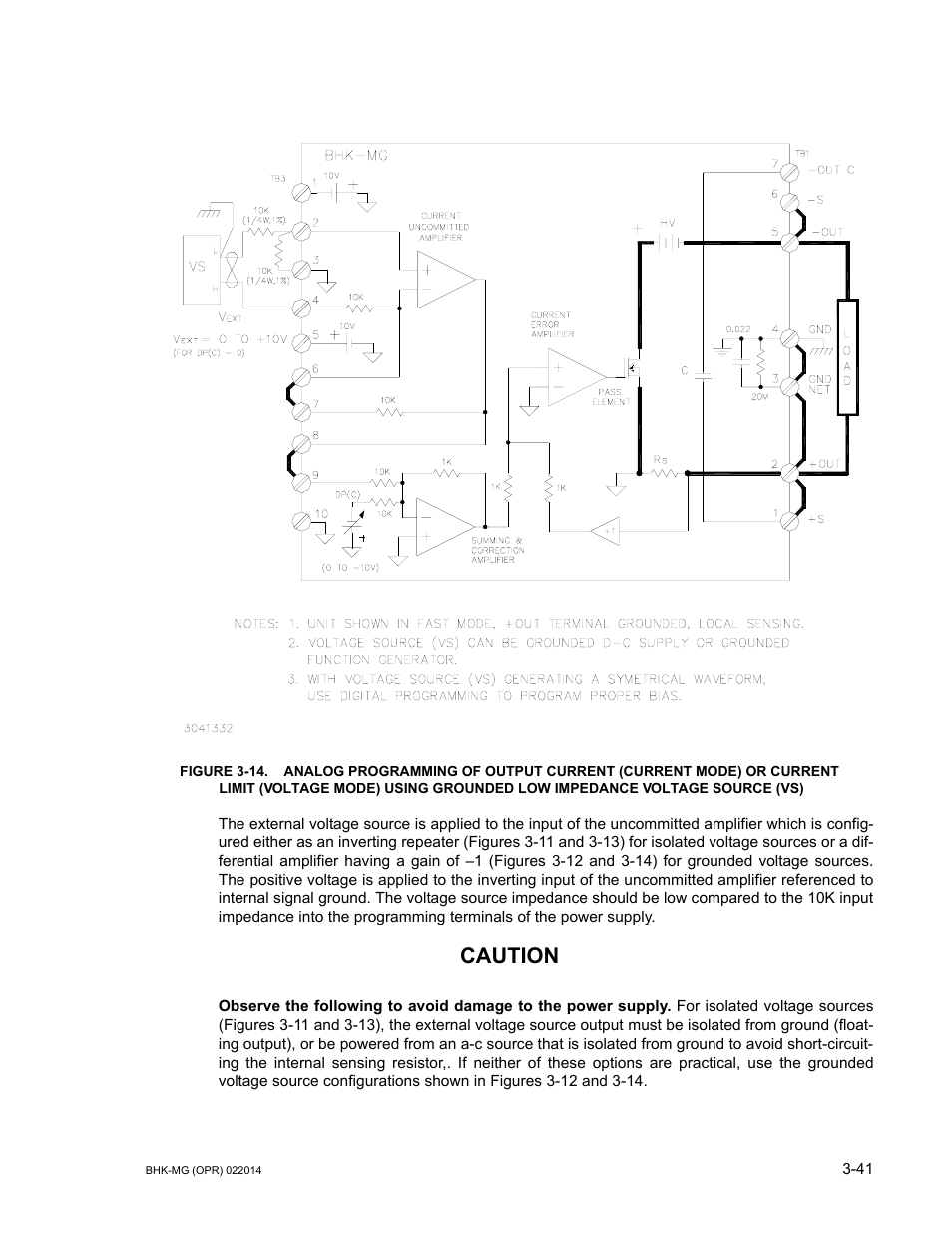 14 a, Caution | KEPCO BHK-MG 200W (Full Rack) Series User Manual | Page 85 / 152