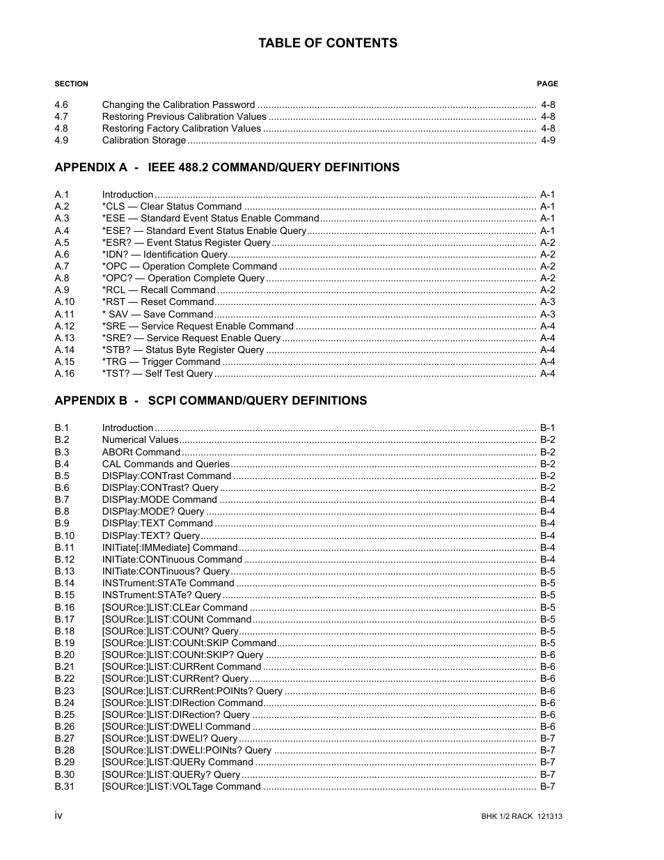 KEPCO BHK-MG 40W (Half Rack) Series User Manual | Page 10 / 148