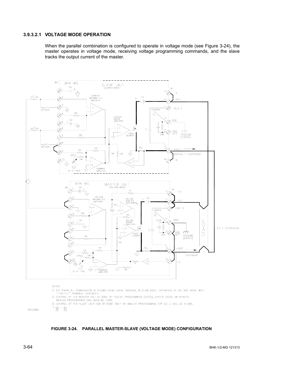 1 voltage mode operation, Voltage mode operation -64 | KEPCO BHK-MG 40W (Half Rack) Series User Manual | Page 108 / 148