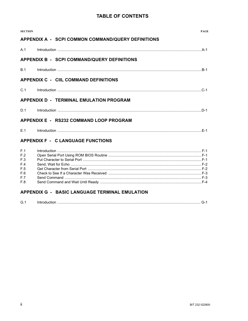 KEPCO BIT 232F User Manual | Page 4 / 72