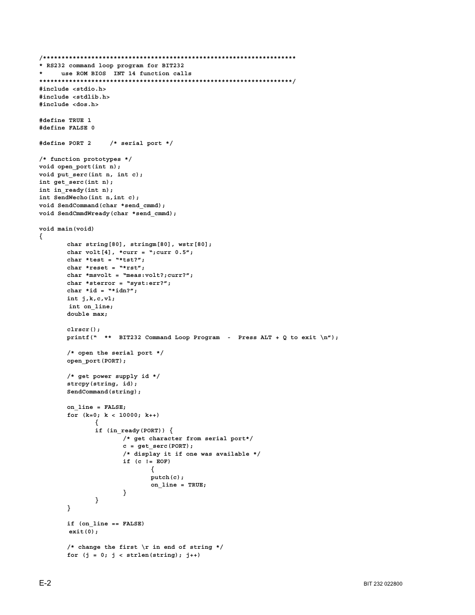 KEPCO BIT 232F User Manual | Page 62 / 72