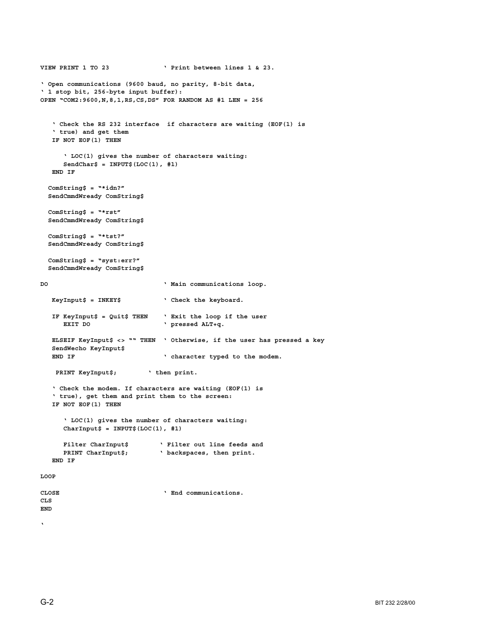 KEPCO BIT 232F User Manual | Page 70 / 72