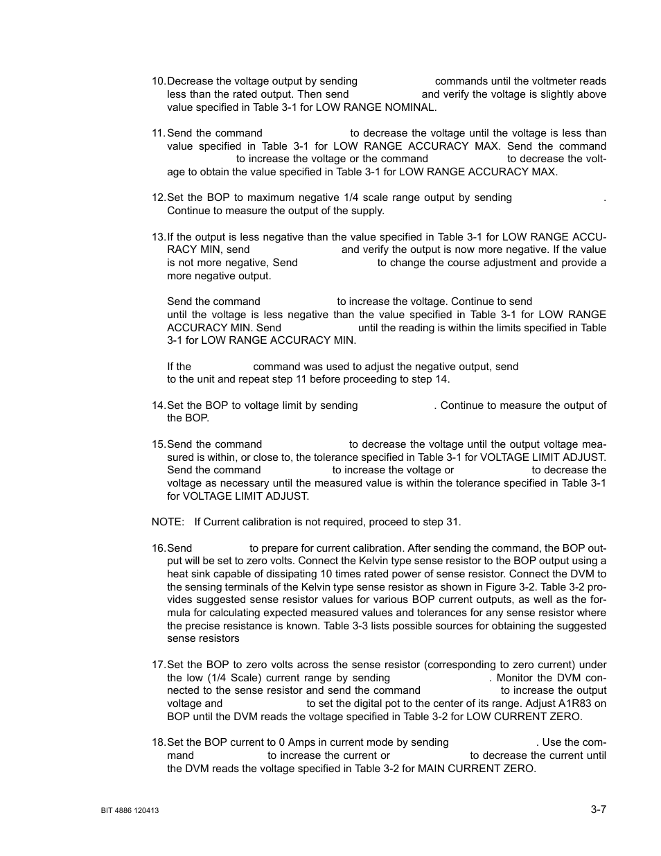 Step 10, Ep 15, Step 18 | KEPCO BIT 4886 Operator Manual User Manual | Page 29 / 92