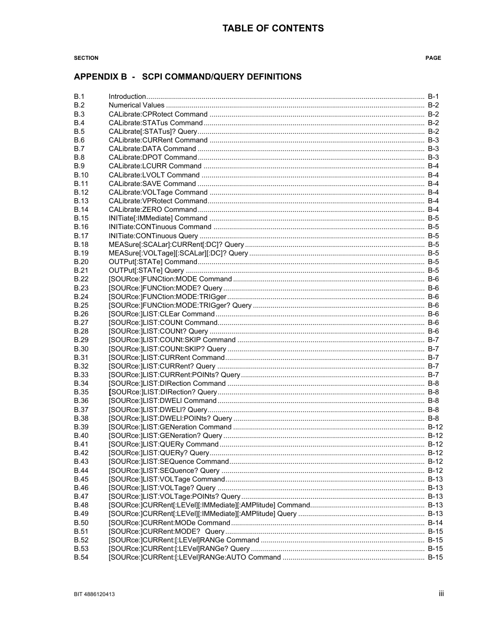 KEPCO BIT 4886 Operator Manual User Manual | Page 5 / 92