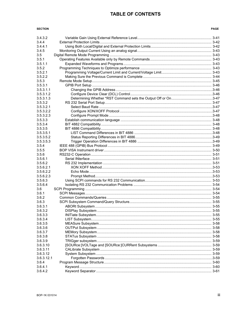KEPCO BOP 1KW-MG Operator Manual, Firmware Ver.4.12 and higher User Manual | Page 13 / 196
