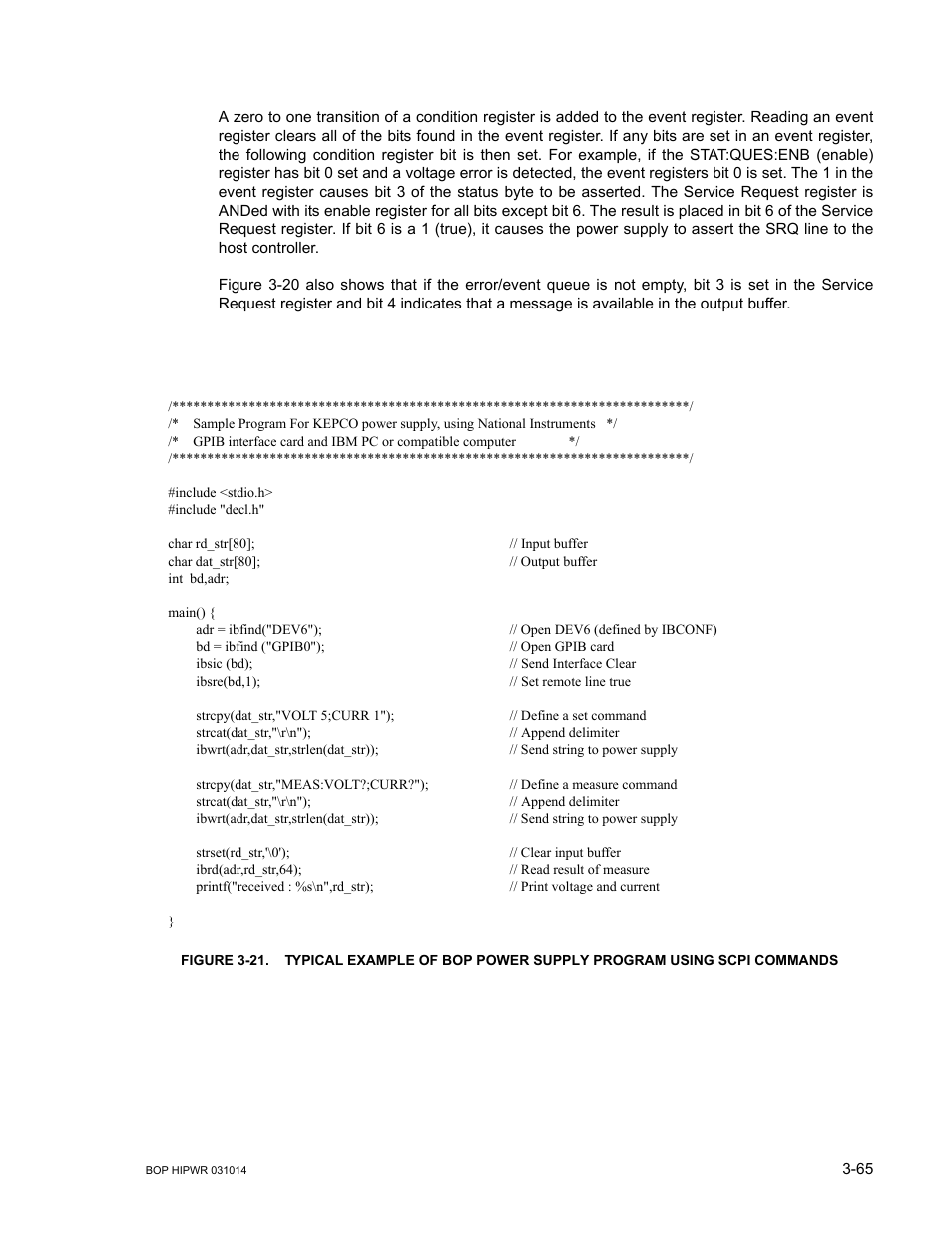 KEPCO BOP 1KW-MG Operator Manual, Firmware Ver.4.12 and higher User Manual | Page 131 / 196