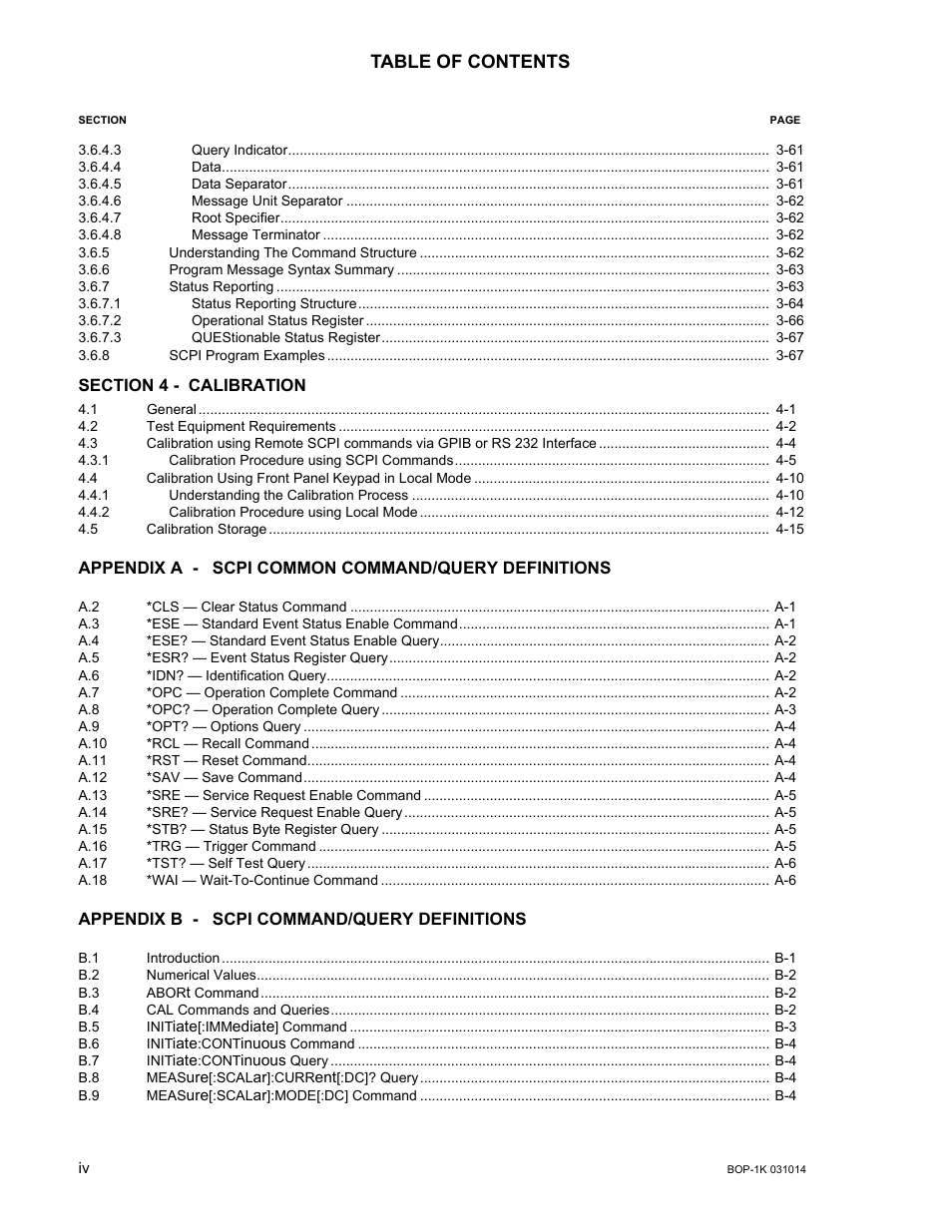 KEPCO BOP 1KW-MG Operator Manual, Firmware Ver.4.12 and higher User Manual | Page 14 / 196