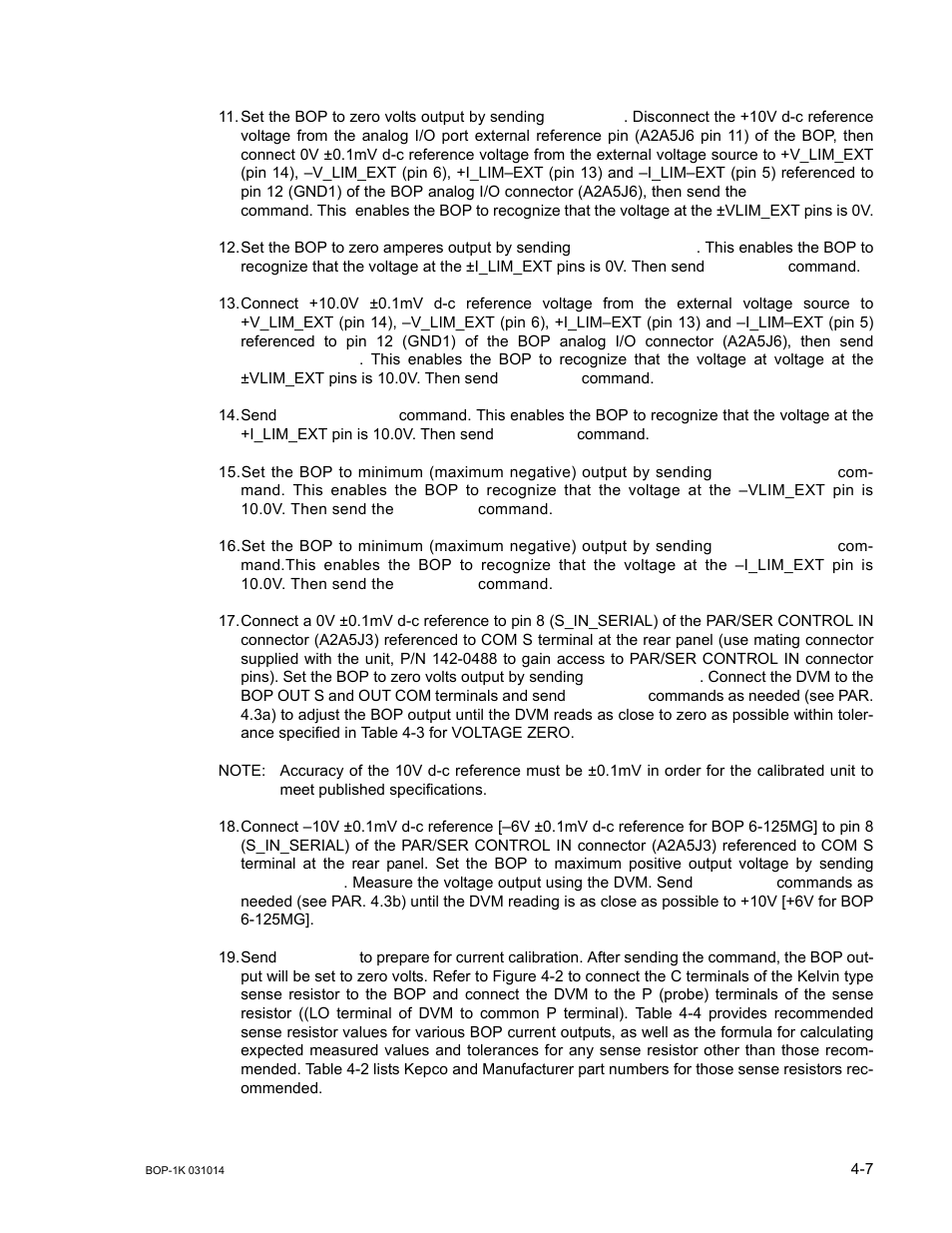 S 17 and 18 cali | KEPCO BOP 1KW-MG Operator Manual, Firmware Ver.4.12 and higher User Manual | Page 141 / 196