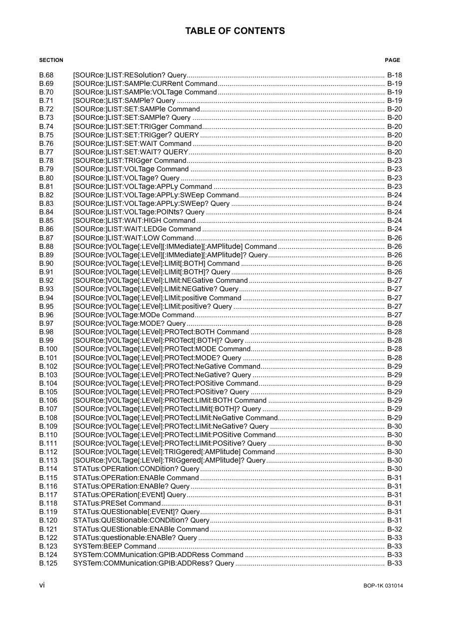 KEPCO BOP 1KW-MG Operator Manual, Firmware Ver.4.12 and higher User Manual | Page 16 / 196