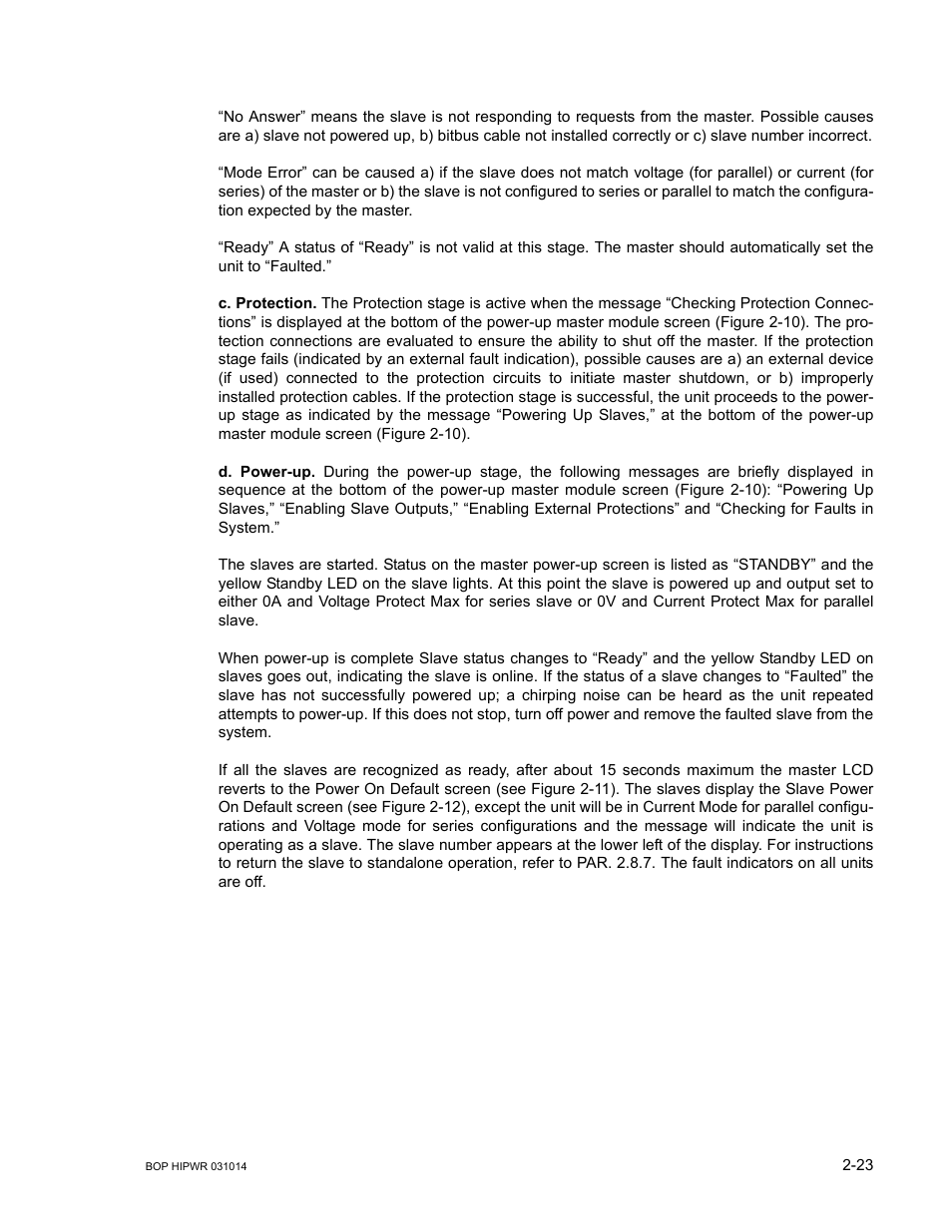 KEPCO BOP 1KW-MG Operator Manual, Firmware Ver.4.12 and higher User Manual | Page 61 / 196