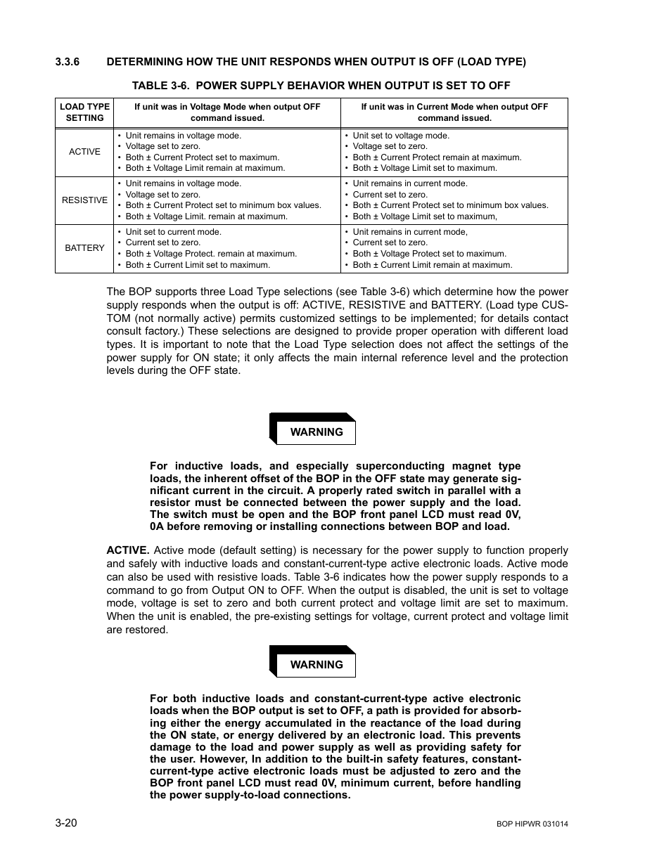 R. 3.3.6), R. 3.3.6). t, R. 3.3.6 for d | R. 3.3.6, E 3-6 fo | KEPCO BOP 1KW-MG Operator Manual, Firmware Ver.4.12 and higher User Manual | Page 86 / 196