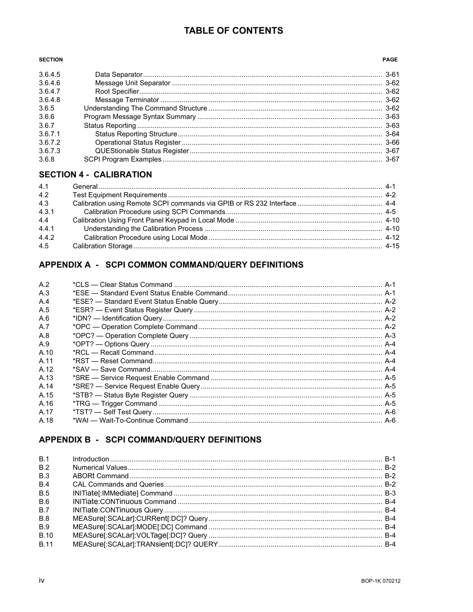 KEPCO BOP 1KW-MG Operator Manual, Firmware Ver.4.08 to 4.11 User Manual | Page 14 / 194