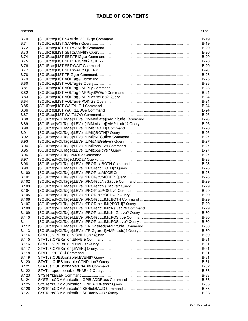 KEPCO BOP 1KW-MG Operator Manual, Firmware Ver.4.08 to 4.11 User Manual | Page 16 / 194