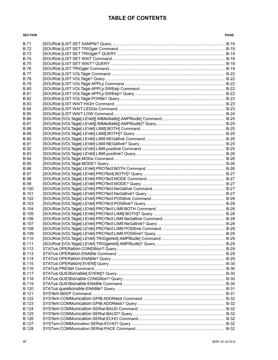 KEPCO BOP 1KW-MG Operator Manual, Firmware Ver.3.05 to 4.07 User Manual | Page 16 / 194