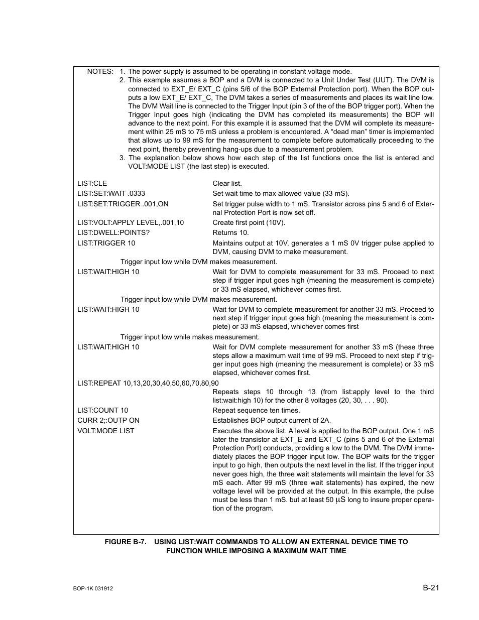 KEPCO BOP 1KW-MG Operator Manual, Firmware Ver.3.05 to 4.07 User Manual | Page 175 / 194