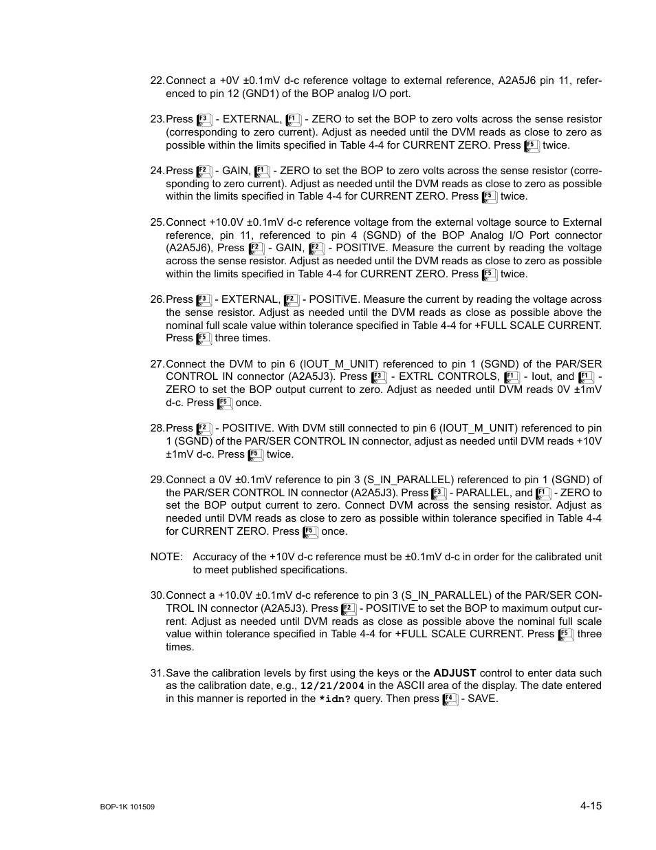 KEPCO BOP 1KW-MG Operator Manual, Firmware Ver.2.48 to 3.04 User Manual | Page 143 / 188
