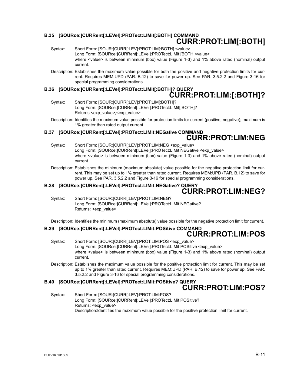B.35, Sour, B.36 | B.37, B.38, B.39, B.40, B.35, b.36, B.39, b.37, B.37, b.38 | KEPCO BOP 1KW-MG Operator Manual, Firmware Ver.2.48 to 3.04 User Manual | Page 161 / 188