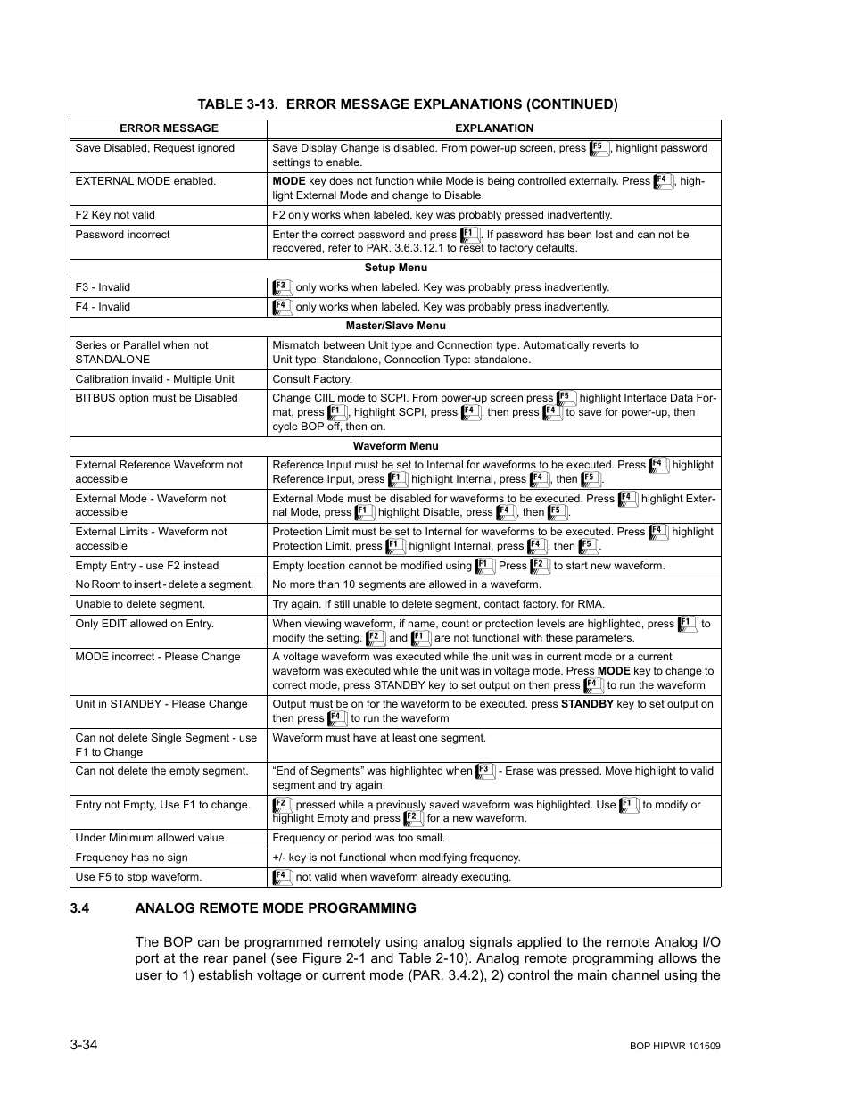 4 analog remote mode programming, Analog remote mode programming -34, R. 3.4 | Ar. 3.4 and | KEPCO BOP 1KW-MG Operator Manual, Firmware Ver.2.48 to 3.04 User Manual | Page 98 / 188