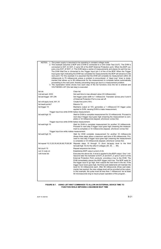 B-7.) | KEPCO BOP 1KW-MG Operator Manual, Firmware Ver.2.38 to 2.47 User Manual | Page 171 / 188