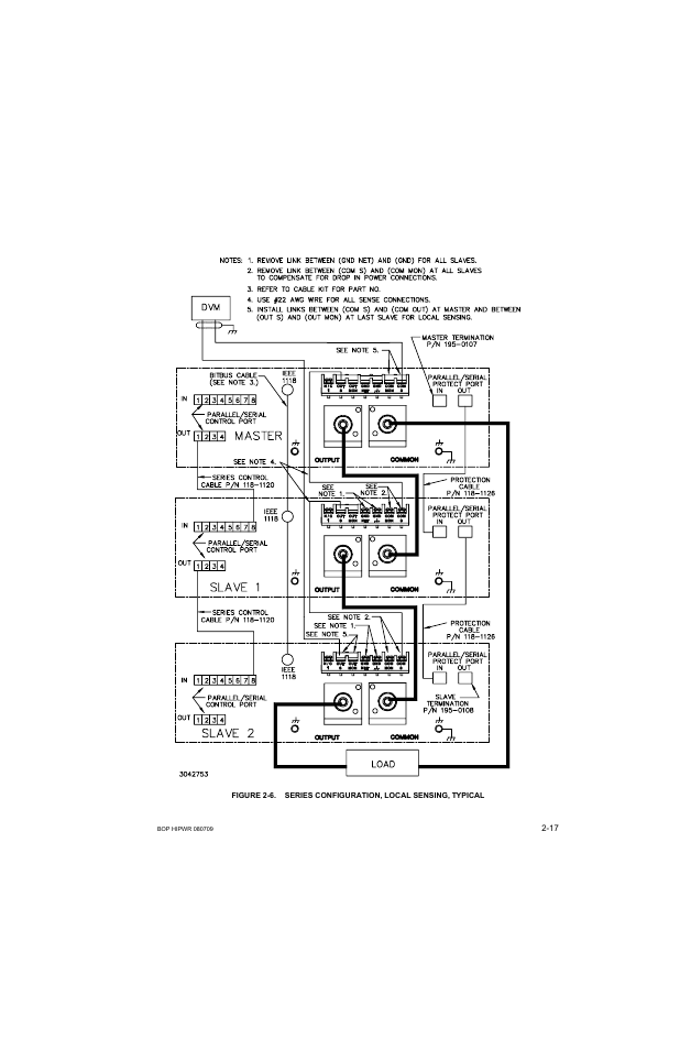 Series configuration, local sensing, typical -17, S 2-6 (lo | KEPCO BOP 1KW-MG Operator Manual, Firmware Ver.2.38 to 2.47 User Manual | Page 55 / 188