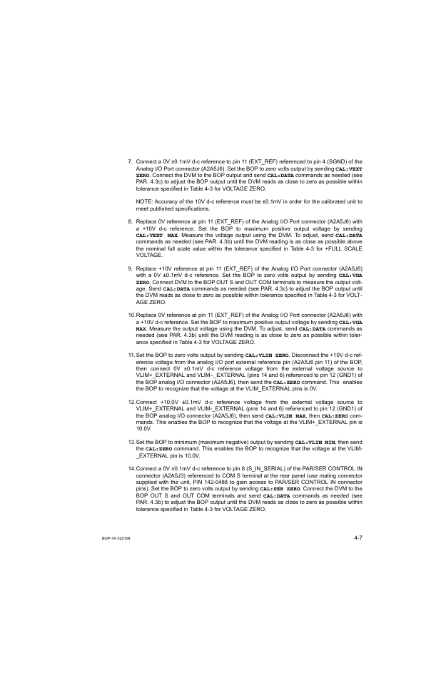 S 14 and | KEPCO BOP 1KW-MG Operator Manual, Firmware Ver.2.01 to 2.37 User Manual | Page 131 / 176