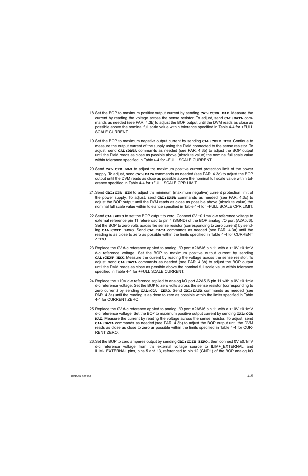 KEPCO BOP 1KW-MG Operator Manual, Firmware Ver.2.01 to 2.37 User Manual | Page 133 / 176