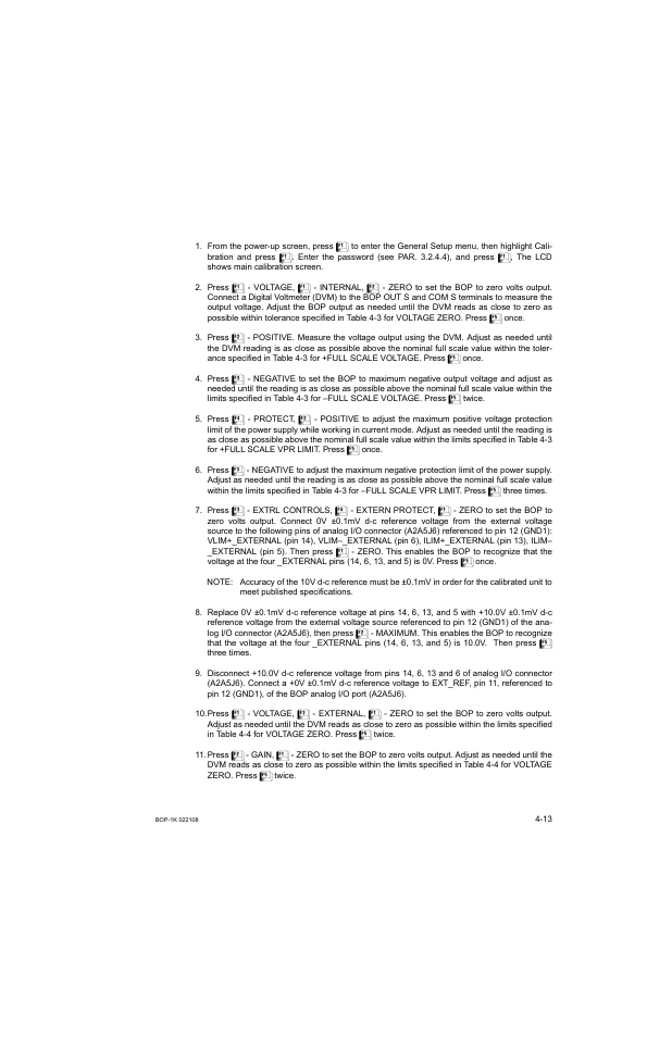 KEPCO BOP 1KW-MG Operator Manual, Firmware Ver.2.01 to 2.37 User Manual | Page 137 / 176