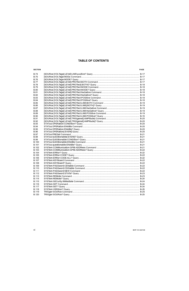 KEPCO BOP 1KW-MG Operator Manual, Firmware Ver.2.01 to 2.37 User Manual | Page 14 / 176