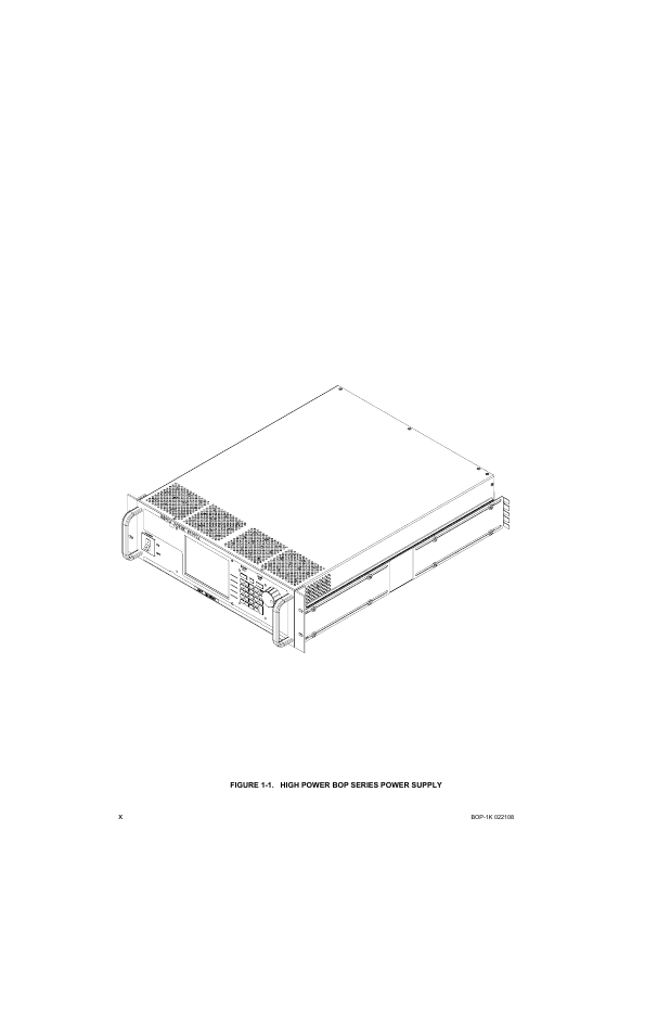 Figure 1-1. high power bop series power supply | KEPCO BOP 1KW-MG Operator Manual, Firmware Ver.2.01 to 2.37 User Manual | Page 18 / 176