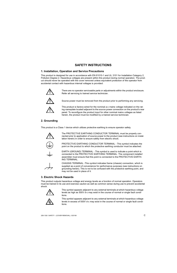 KEPCO BOP 1KW-MG Operator Manual, Firmware Ver.2.01 to 2.37 User Manual | Page 5 / 176