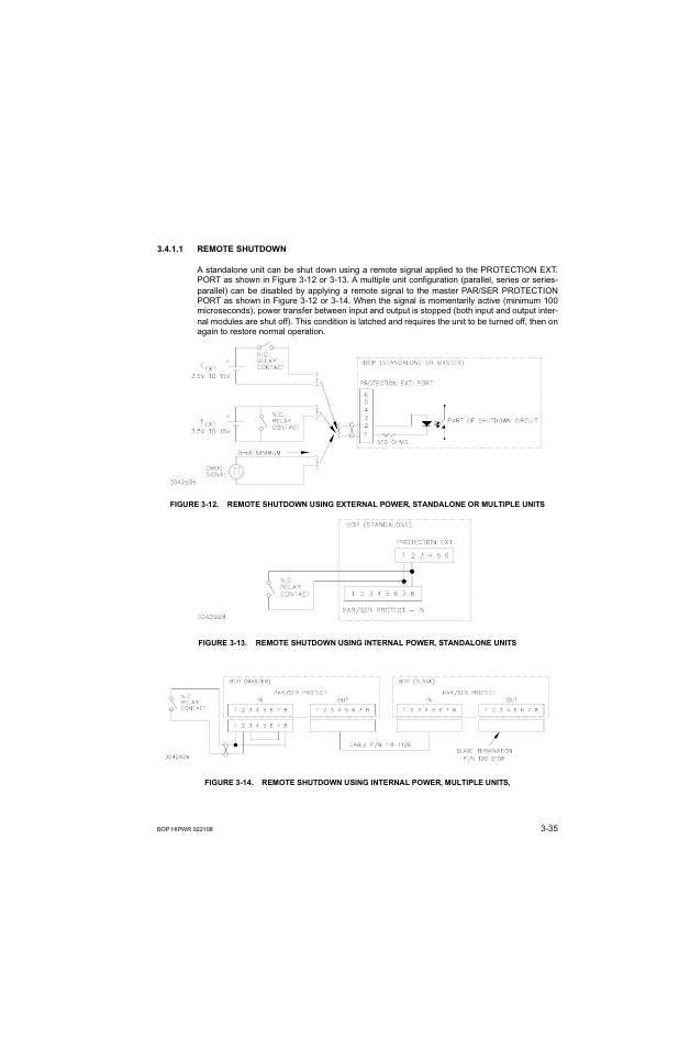 1 remote shutdown, Remote shutdown -35 | KEPCO BOP 1KW-MG Operator Manual, Firmware Ver.2.01 to 2.37 User Manual | Page 95 / 176