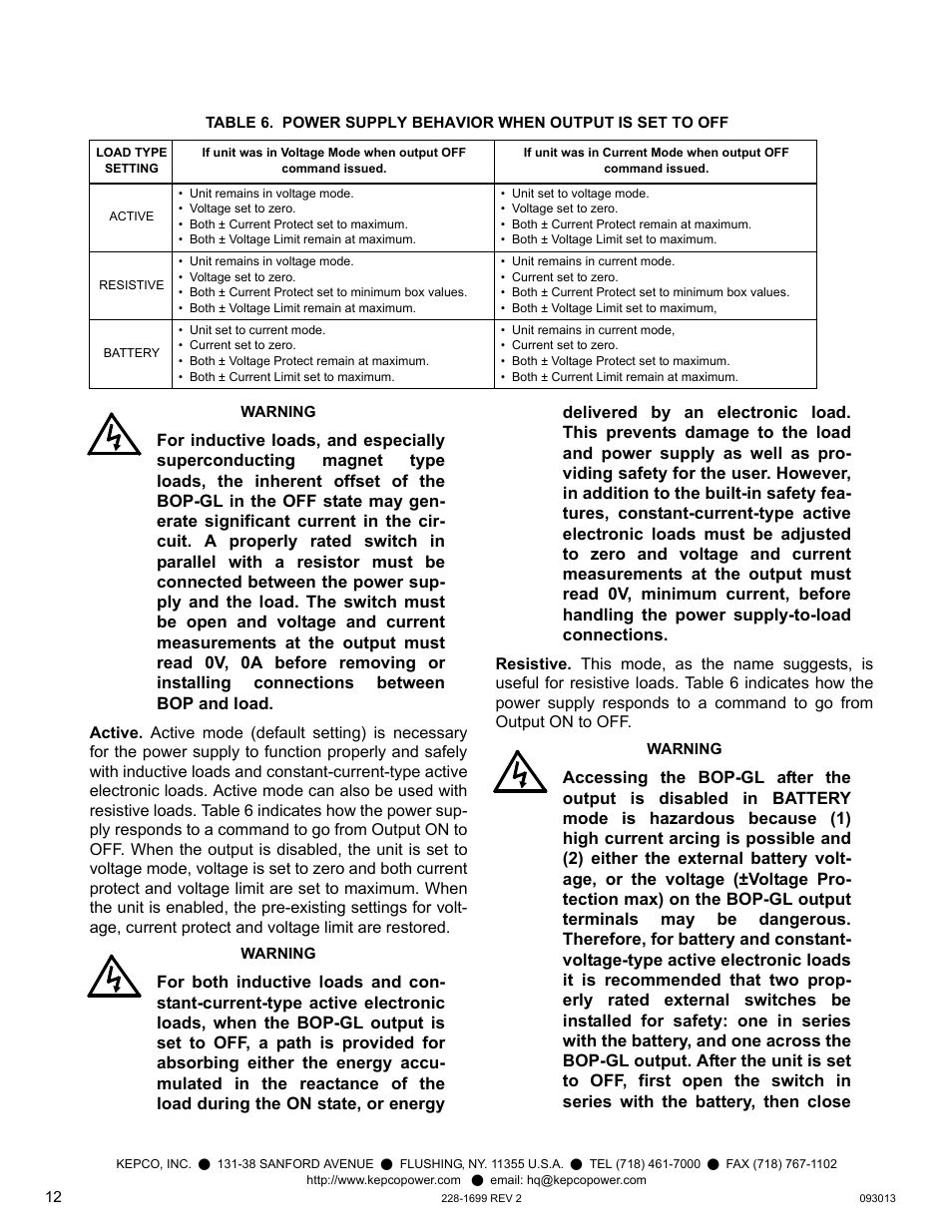 6). the l | KEPCO BOP-GL 1KW Quick Start Guide User Manual | Page 12 / 16