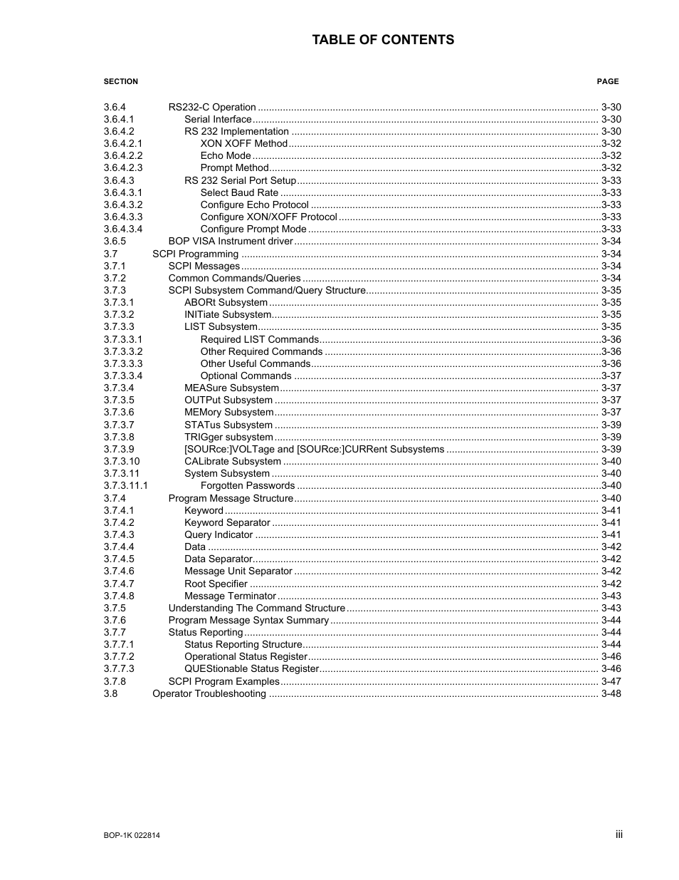 KEPCO BOP-GL 1KW Operator Manual Firmware Ver.3.05 and higher User Manual | Page 11 / 168