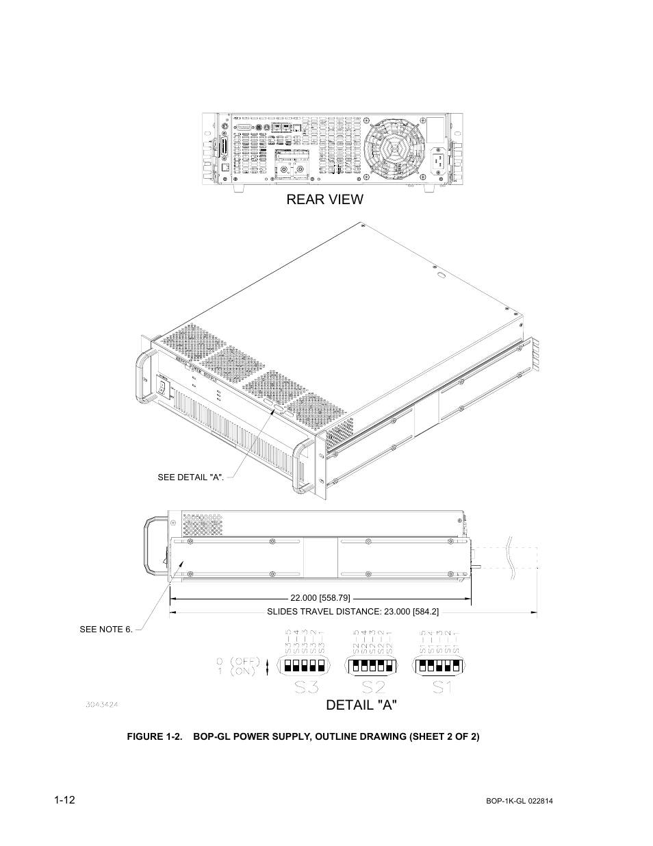 Rear view detail "a | KEPCO BOP-GL 1KW Operator Manual Firmware Ver.3.05 and higher User Manual | Page 30 / 168