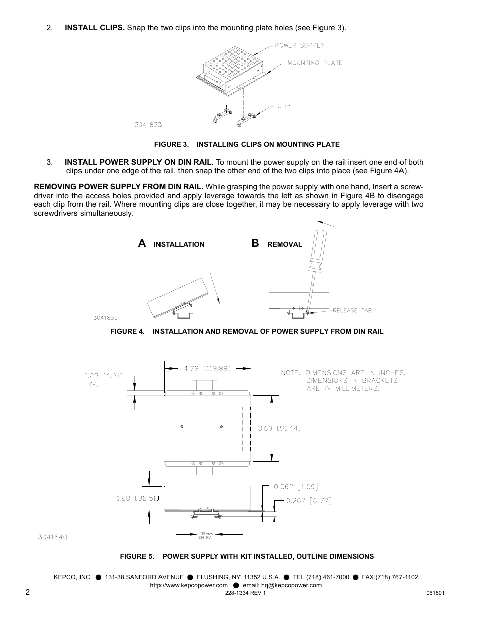 KEPCO DIN KIT ECM (S) User Manual | Page 2 / 2