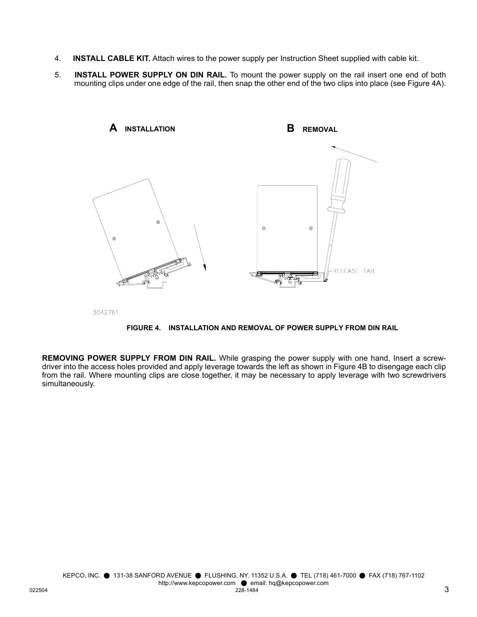 KEPCO DIN KIT KRW (P) User Manual | Page 3 / 4