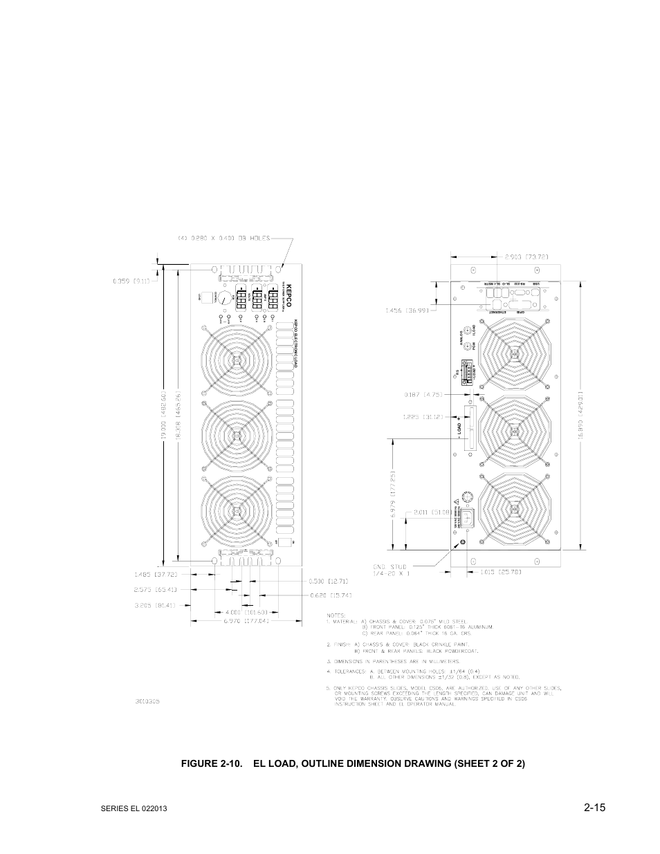 Ke p c o | KEPCO EL Series Electronic Load Operator Manual P/N 243-1295 Firmware Version 3.87 to 3.xx User Manual | Page 33 / 86